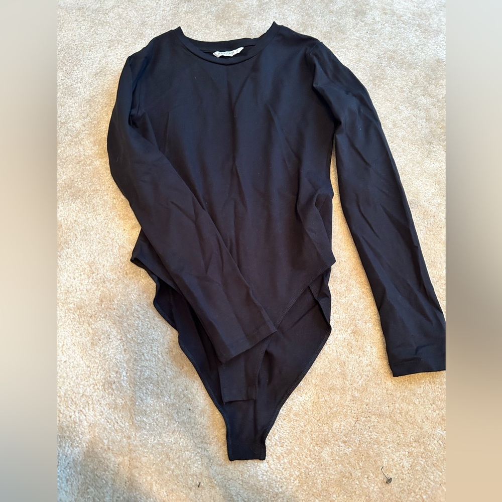 Black long sleeve body suit